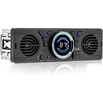 Автомобільна стереосистема WESPECIFIC 1 Din Bluetooth з двома динаміками Універсальна 1 DIN 12V FM MP3 Bluetooth автомобільна стереосистема