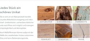 Журнальний столик invicta INTERIOR Design Alpha 100 см, деревина шишам, стіл для вітальні, ретро, масив дерева