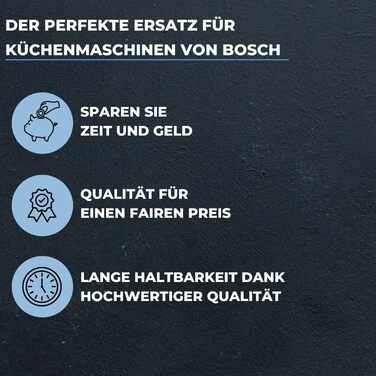 Світло-синій тримач для інструменту сірий Кухонний комбайн Bosch I Змінний тримач підходить для Bosch MCM3100W, MCM3110W та MCM3200W I Кронштейн для безперервного подрібнювача I Запасні частини кухонного комбайна Bosch