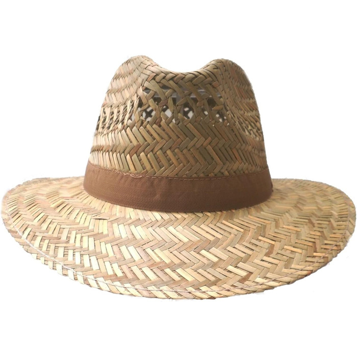 Солом&39яний капелюх Faustmann, чоловічий/жіночий, розмір 55-63 XXL, прямий козирок, 55, натуральний