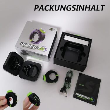 Ерекційне кільце ZYLEDW для пар, 10 режимів вібрації та 6 рівнів електростимуляції