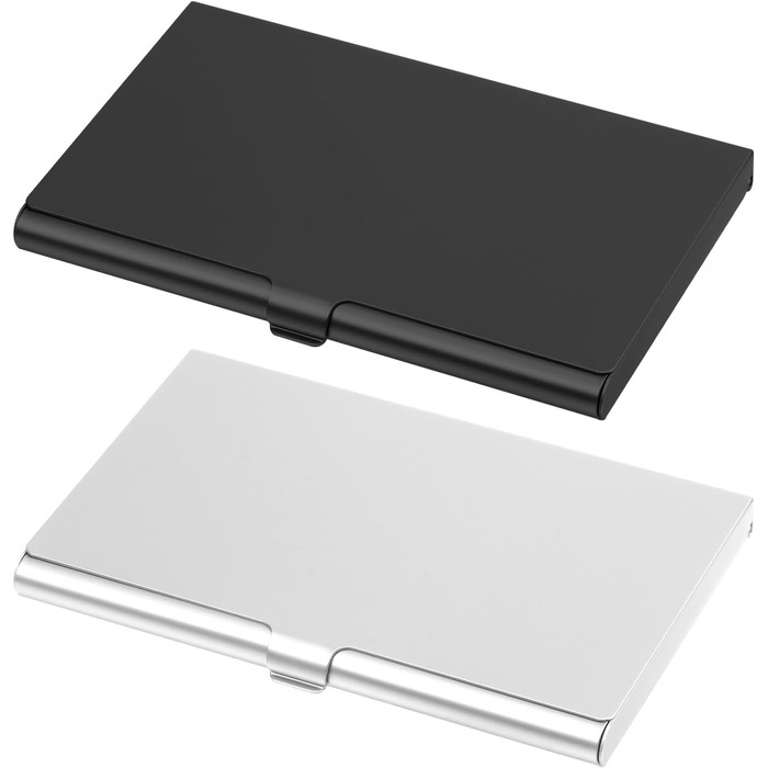 Набір візитниць Ajcotahm чорна та срібна, 2 шт.