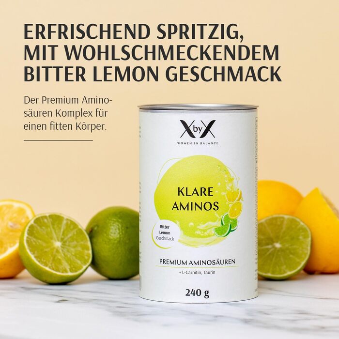 Порошок XbyX Clear Aminos EAA, гіркий лимон, 240 г