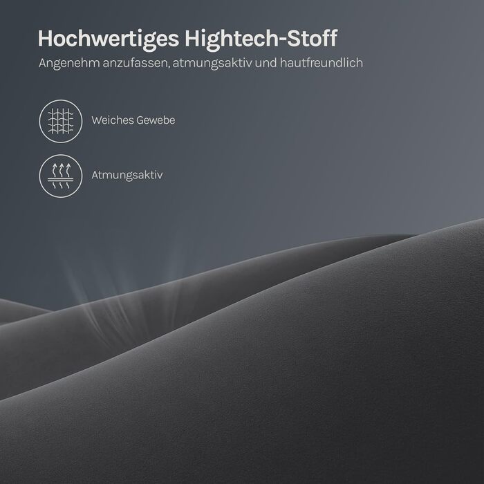 Ігрове крісло WOLTU, тканина зі зручною пружинною подушкою, прохолодне влітку, ігрове крісло, ергономічне з підголівником, поперековою подушкою, підставкою для ніг, технічна тканина, сірий