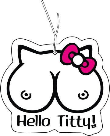 Ароматичне дерево з мотивом Hello Titty, автомобільний дозатор ароматизаторів, автомобільний тюнінг ароматизаторів, автомобільний