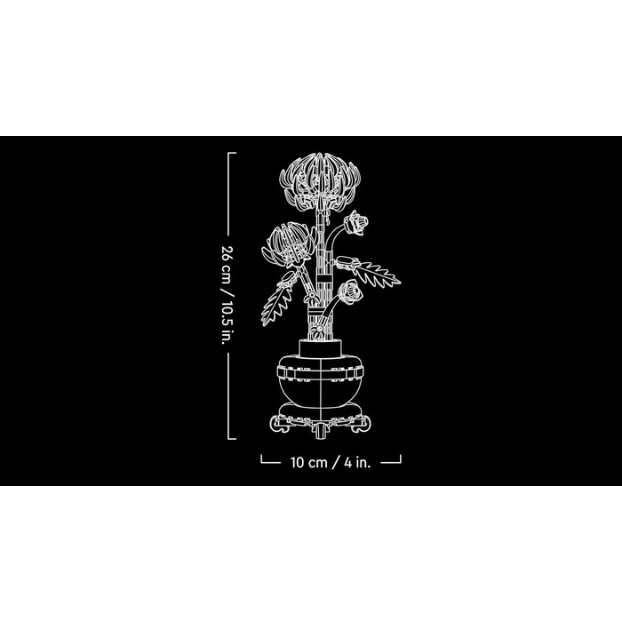 Конструктор LEGO Botanicals Хризантема, 278 деталей