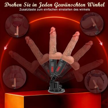 Фалоімітатор Kexyz, з 5 режимами поштовху та 10 режимами вібрації, телесного кольору