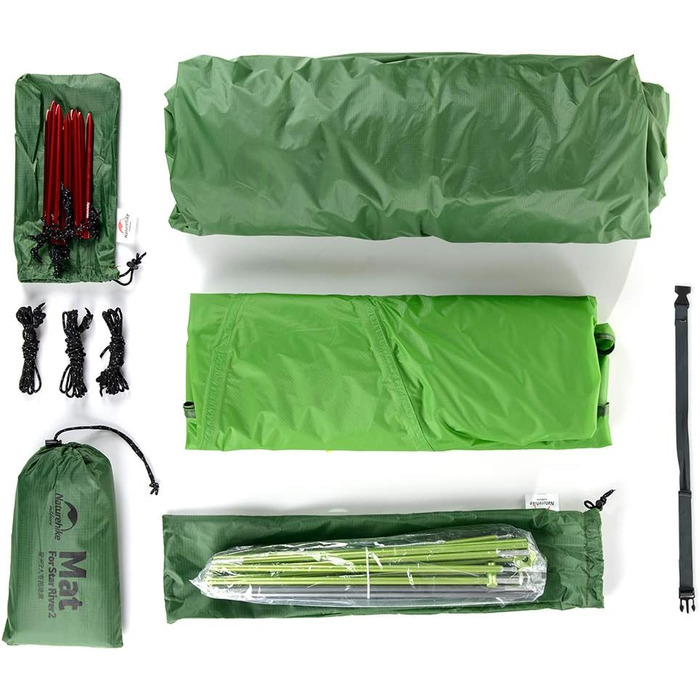 Намет Naturehike Star-River, двомісний намет на 2 особи, надлегкий намет, для походів, водонепроникний, для пішого туризму, кемпінговий намет, 20D, зелений