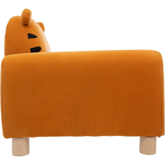 СТВОРИТЕЛЬ АТМОСФЕРИ ІНТЕР&39ЄРУ Дитяче крісло, Тигр, Крісло, Стілець, Джунглі/Тварини, Помаранчевий, Поліестер, Пінополіуретан (ПУ), Фанера, Розслаблюючий