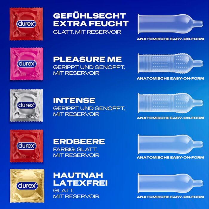 Асортимент презервативів Durex Love Mix універсальний мікс-набір із 5 різними варіантами презервативів, які можна спробувати упаковка з 18 шт. (1 x 18 шт. ) 18 шт. (1 упаковка)
