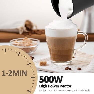 Піноутворювач для молока електричний 4 в 1 для гарячого та холодного молока Гарячий шоколад Тепле молоко Антипригарне покриття 600