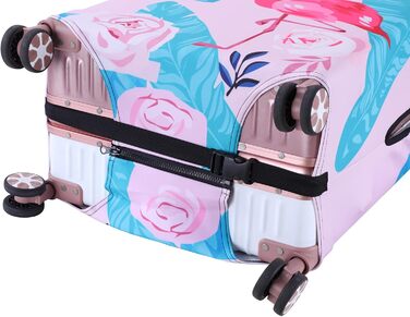 Еластичний захисний чохол LEAFOREST для валіз, еластан, водовідштовхувальний, підходить для валіз 48,5-81 см, розмір S, Фламінго