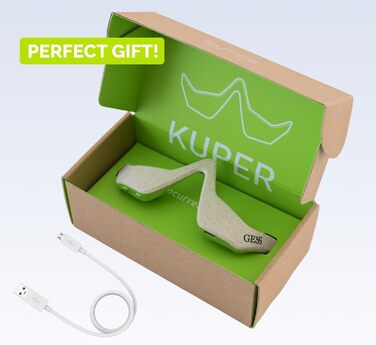 Мікрострумові окуляри GESS Kuper, апарат для підтяжки обличчя 3 режими інтенсивності, перезаряджається, антивіковий апарат, контурна підтяжка шкіри, мікрострумовий ліфтинг обличчя, підтяжка і ліфтинг обличчя, проти зморшок