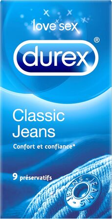 Презервативи Durex Classic Jeans комфорт і впевненість 9 презервативів
