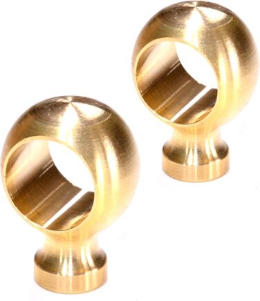 Алюмінієвий стрижень для кріплення килимів та доріжок до сходових сходинок з люверсами (100 см, золотий (комплект 1 стрижень 2 кільця)) 100 см золотий, комплект 1 стрижень 2 кільця