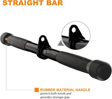 Мільярдів трицепсів, тросовий тренажер для тяги, аксесуар для силових тренувань, V-подібний хват з обертанням, тренажер для трицепсів, тросовий тренажер для тяги, фітнес-набір, сталь, чорний, 5