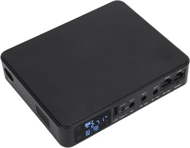 Міні-UPS джерело безперебійного живлення, 10400 мАг, USB-PoE, безперервний захист для камер відеоспостереження та модемів (Європейська вилка)