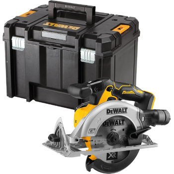 Акумуляторна дискова пила Dewalt 18V XR DCS565NT (безщітковий двигун, з вбудованим світлодіодом та обдувом, сумісна з AirLock, в к