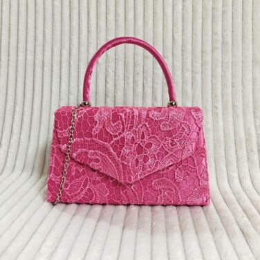 Нова з біркою вінтажна сумочка з мереживом, квітковим принтом, для нареченої, на весілля, вечірня, святкова, клатч, сумка на плече, біла, середнього розміру, ніжно-рожева, 9