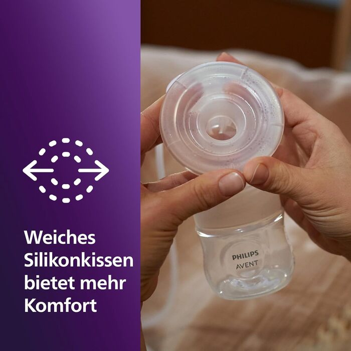 Електронний одноразовий молоковідсмоктувач Philips Avent із технологією Natural Motion, зручною силіконовою подушкою, індивідуальн