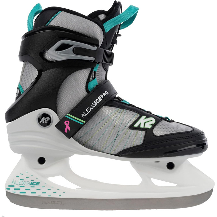 Ковзани жіночі K2 Alexis Ice Pro, чорний з бірюзовим, EU 34 (UK 1.5 / US 4)