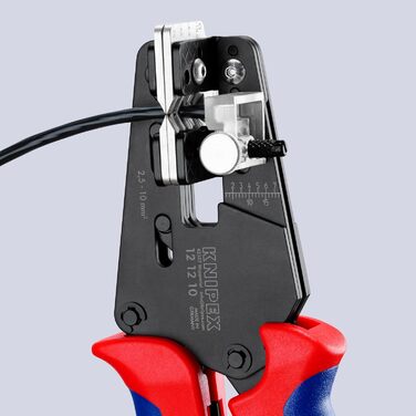 Прецизійні кліщі для зняття ізоляції KNIPEX з профільними ножами, 12 12 10
