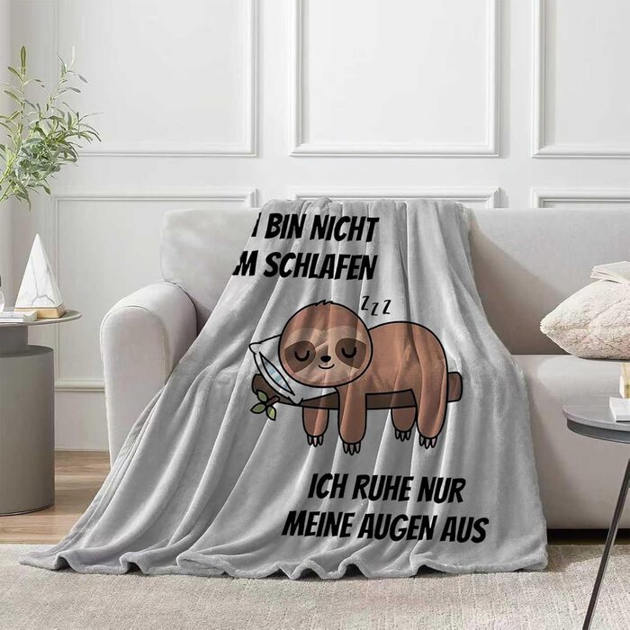 Подарунки для чоловіків, кумедна ковдра з лінивцем, подарунок на день народження для чоловіків, персоналізований подарунок для чоловіків, дідусь, тато на Різдво, день народження, День батька, 150*200