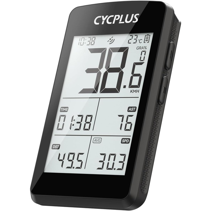 Велокомп'ютер CYCPLUS GPS, 2.8 дюйма, IP67, Електроніка/Bluetooth/ANT, Чорний