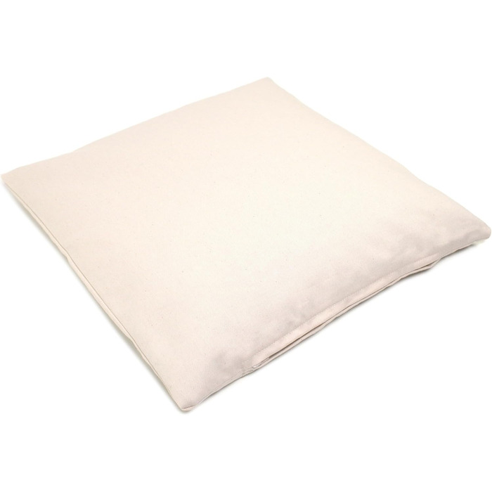 Подушка GIRAFFENLAND з органічного лушпиння спельти 40x40 см, саржева бавовна кремово-білого кольору, з органічним лушпинням спельти, прямий наповнювач