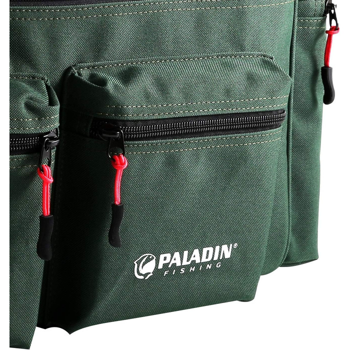 Рибальська сумка Paladin Deluxe green - Tackle Bag Carryall Carp bag Сумка для рибальських аксесуарів Розміри 53x28x22 см Сумка для наживки з ременем через плече