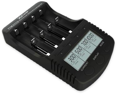 Швидкий зарядний пристрій XCell BC-X4000 з РК-дисплеєм (Д x Ш x В 157 x 92 x 33 мм, блок живлення 100-240 В, 300/500/700/1000 мА, незаповнений, сумісний з NI-MH/NI-Cd/Li-Ion акумуляторами) 141863