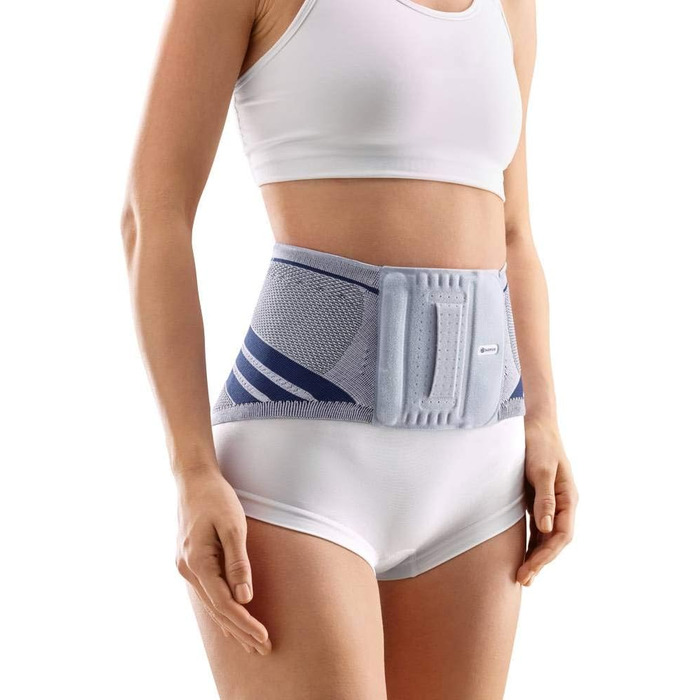 Бандаж для спини Bauerfeind LumboTrain Lady для розслаблення, стабілізації та активації поперекового відділу хребта в поперековій ділянці, пояс для підтримки спини від болю в спині, бандаж для щоденного використання LumboTrain Lady 4