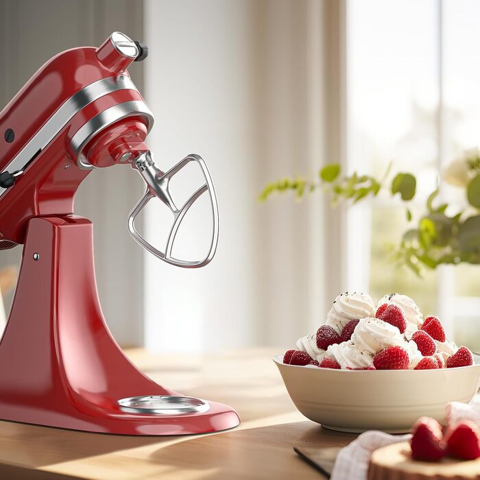 Плоска мішалка GVODE з нержавіючої сталі для кухонних комбайнів KitchenAid з нахиленою головкою двигуна, запасні частини для міксерів KitchenAid на 4.5-5 літрів, можна мити в посудомийній машині