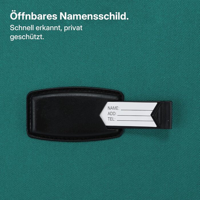 Розширюваний валізу з передніми кишенями, збільшений об'єм на 15, TSA-замок, подвійні колеса, що обертаються на 360, та прихований адресний ярлик (Бірюзовий, XL (79 см) розширюваний)