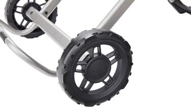 Газовий гриль Weber Traveler/Складана конструкція з колесами, автоматичним блокуванням кришки та термометром кришки, 1 конфорка, ширина 111 см, площа гриля 63 x 34 см, чорний (9010079)