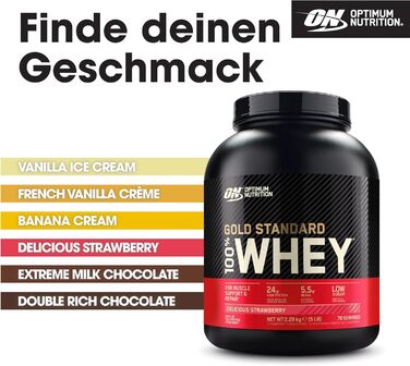 Протеїновий порошок Optimum Nutrition Gold Standard 100, Чудова полуниця, 2,28 кг