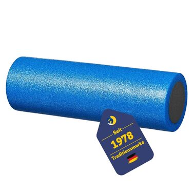 Найкращий спортивний ролик для йоги з інструкціями з вправ Колір синій/чорний Довжина 45 см, Ø 15 см Вага 0,36 кг Пінопластовий ролик для гнучкості та кровообігу