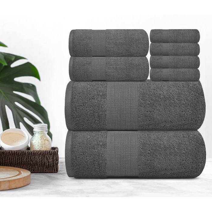 Набір м'яких банних рушників White Classic Resort Collection розкішний готельний плюш та поглинаюча бавовна 2 банних рушники, 2 ру