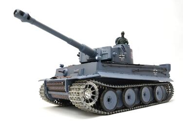 Радіокерований танк Panzer Тигр I Heng Long 116 з функцією стрільби, димом, звуком, сталевими шестернями, металевими гусеницями та колесами 2.4Ghz V7.0 PRO з RRZ Professional