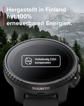 Годинник SUUNTO Vertical Adventure смарт-годинник із GPS, двочастотна GPS-навігація, безкоштовні офлайн-карти, сонячна зарядка, час роботи від батареї до 65 днів, корпус військового класу, водонепроникність 100 м, повністю чорний вертикальний корпус