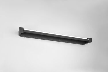 Стільний настінний LED-світильник для ванної кімнати Trio Leuchten Fabrizio 284779132, чорний матовий алюміній, 15.5 Вт, регульована колірна температура та диммер, ширина 80 см