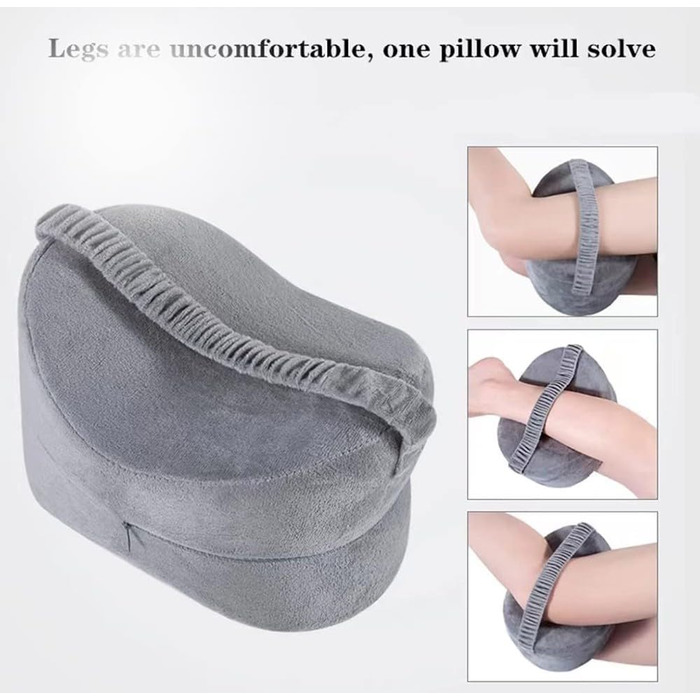 Подушка для ніг BLUEZY, подушка для колін для тих, хто спить на боці, подушка для колін з піни з ефектом пам&39яті, ортопедична подушка для колін для позиціонування подушок зі знімним та пральним чохлом A
