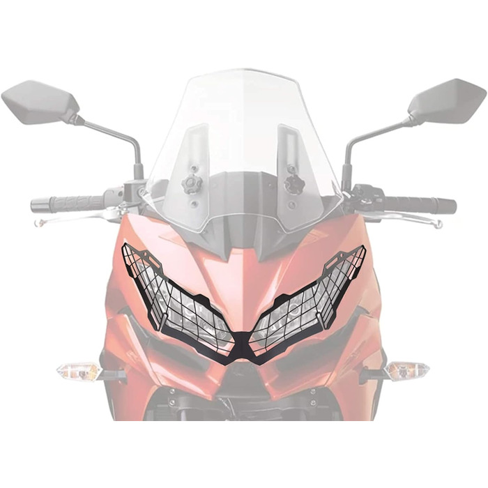 Захисний чохол передньої фари передньої фари PSLER декоративний для Kawasaki Versys 650 2011-2022 Versys 1000 2015-2020