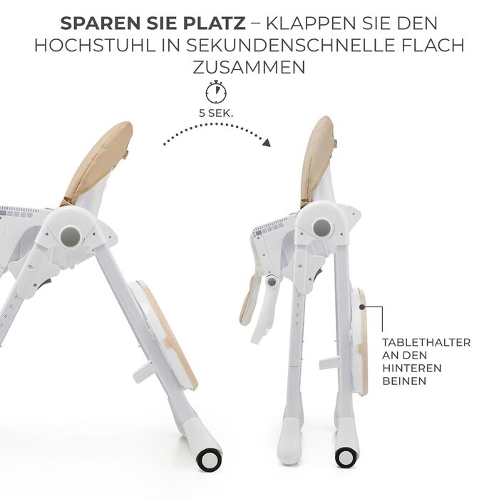 Стільчик для годування Kinderkraft TUMMIE 2 в 1, стільчик для годування, дитячий стільчик, комбінований стільчик для годування, з