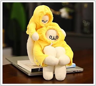 М'яка іграшка BSOMAM Banana Man Toy, 40 см, жовтий