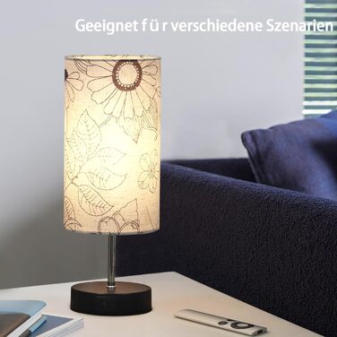 Приліжкові лампи ALANTOP Touch Dimmable, з портами USB AType-C, лляний абажур, включає лампочку, приліжковий світильник з 5-футовим кабелем Вилка для спальні Вітальня Льон-1