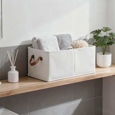 Коробка для зберігання одягу з тканини, складна, комплект з 3 шт. , великі розкладні коробки для білизни, ящики-органайзери з шухлядами для гардеробу, коробки для зберігання тканини, 472820 см, бежевий SEQ-B-1002-B