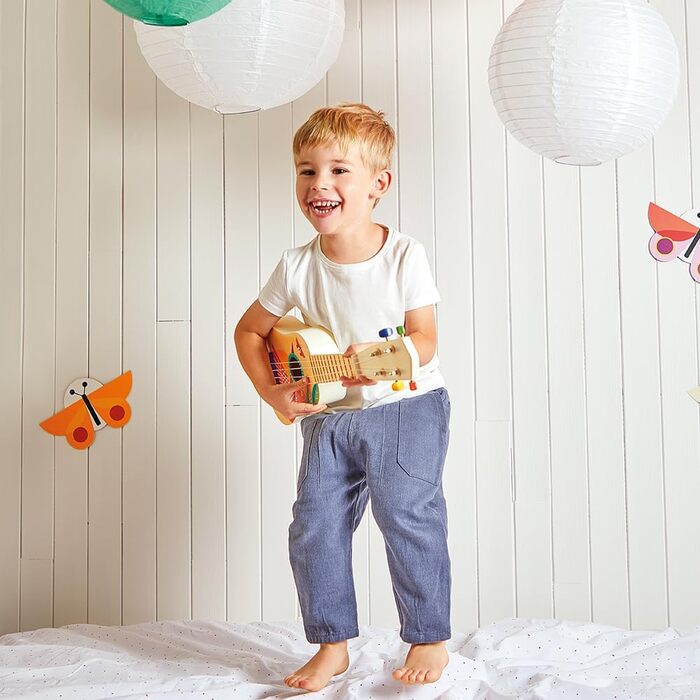 Дерев&39яна укулеле - музичний інструмент для дітей - рольова гра та рання музична освіта - акварель - від 3 років, J07652