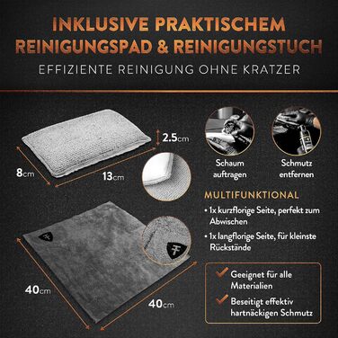 Набір засобів для чищення салону автомобіля - Преміум активний пінний засіб для чищення салону Універсальний засіб для чищення авт