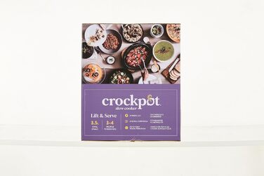 Цифрова мультиварка Crock-Pot з відкидною кришкою Регульований час приготування 3,5 літра (3-4 людини) Гриби та хром CSC060X